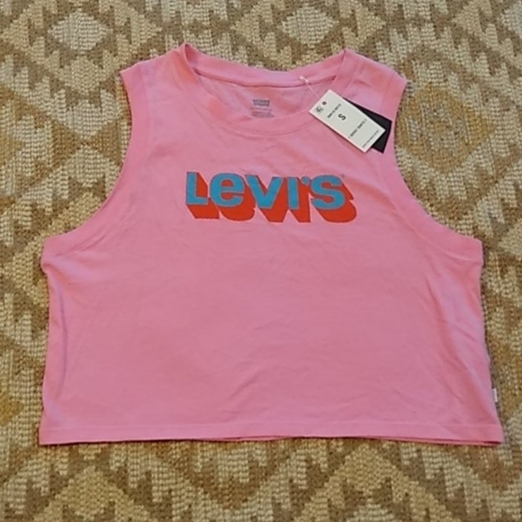 Levi's Tops - New🍒Levi's Pink Sleveless Summer Top Sz Small